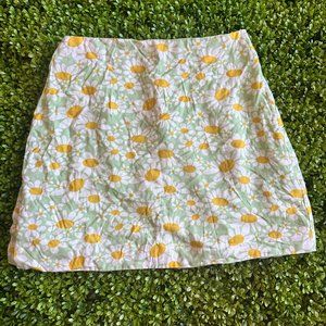 Princess Polly Daisy Flower Print Mini Skirt